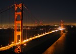 Golden Gate by night